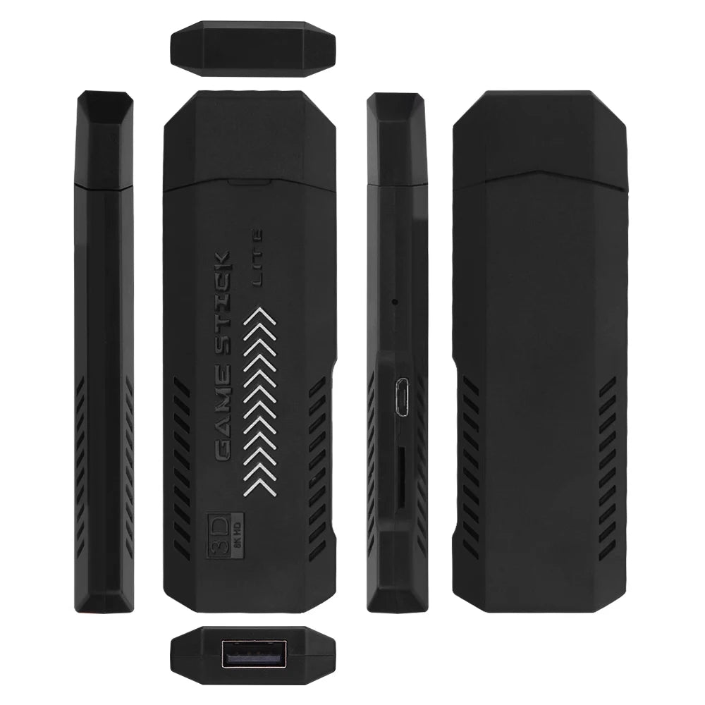 4K Portable Game Stick Dongle HD Video Game Console 2.4G 64GB Gaming Stick X2 Portable Classic Game Console X2 Plus